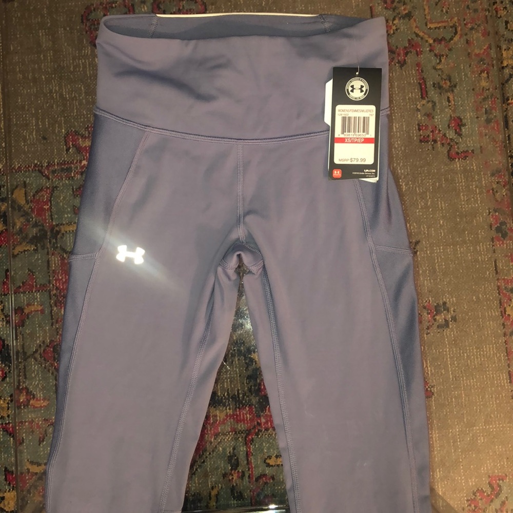 NWT Under Armour blue heat gear pants